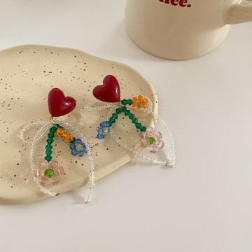 戀戀花流 • 鋼針耳環